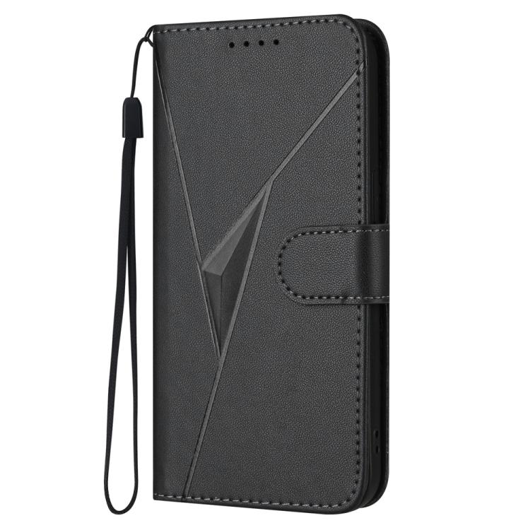For iPhone 17 Pro Triangle Pattern Buckle Clasp Leather Phone Case(Black) - free shipping - PMc TechLife - Order now!