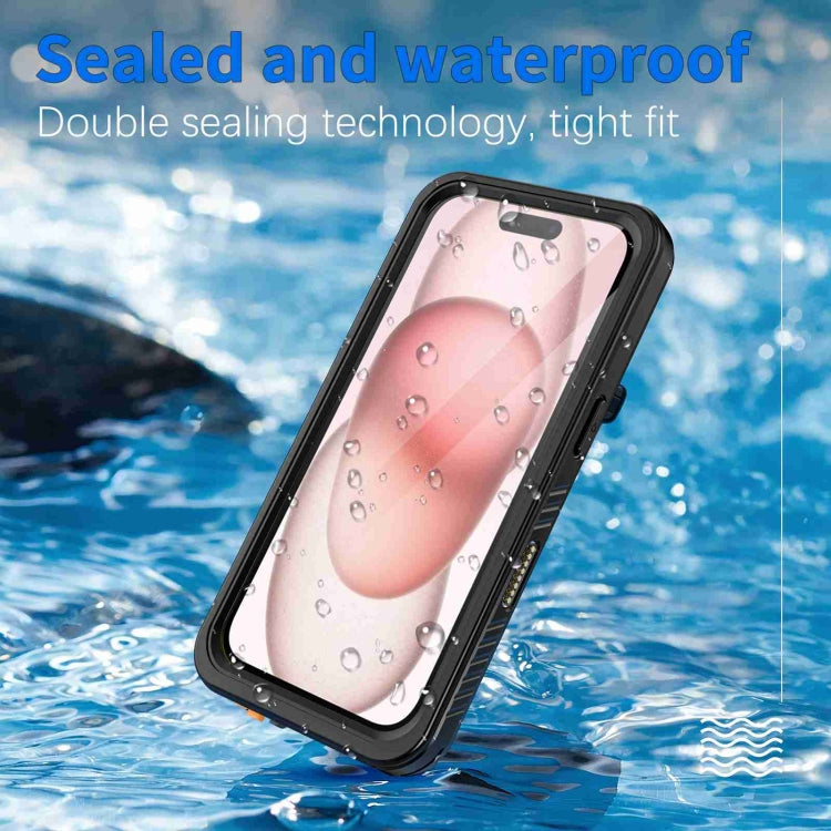For iPhone 16 RedPepper IP68 Waterproof Triple-proof Phone Case(Black) - free shipping - PMC Jewellery - Order now!