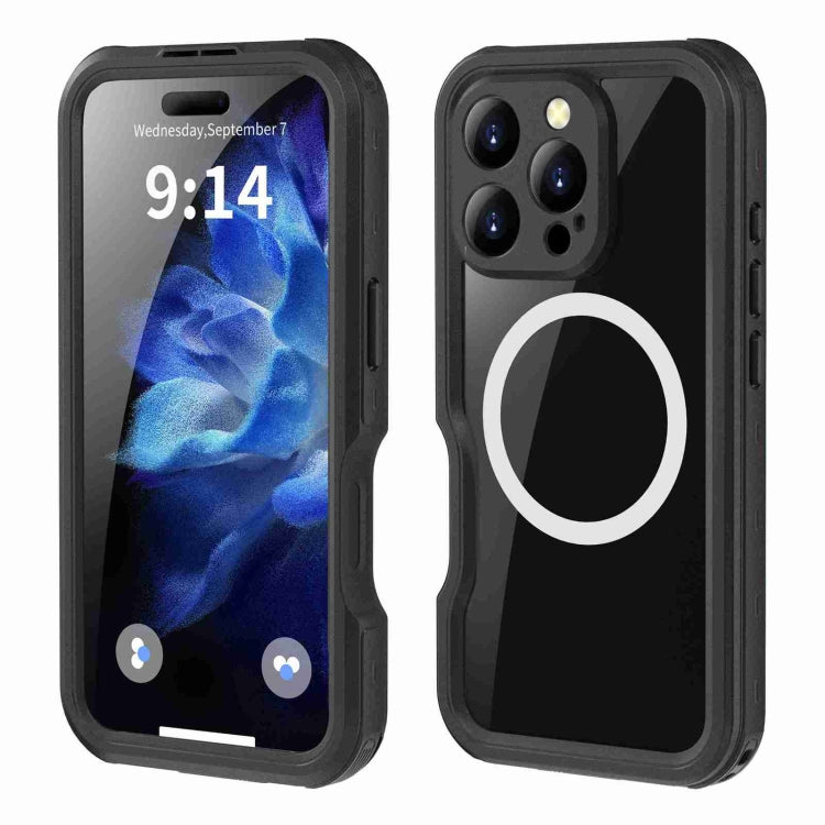 For iPhone 16 Pro RedPepper IP68 Waterproof Triple-proof MagSafe Phone Case(Black) - free shipping - PMC Jewellery - Order now!