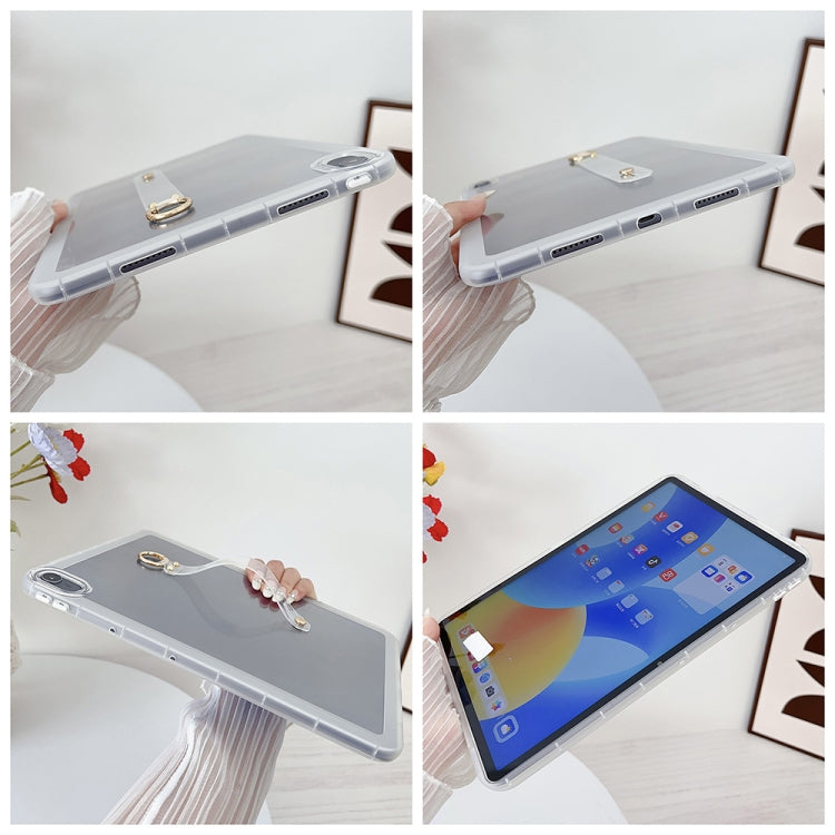 For Huawei MatePad Pro 11 2024 Wristband Holder PC Hybrid TPU Soft Tablet Case(Blue) - free shipping - PMC Jewellery - Order now!