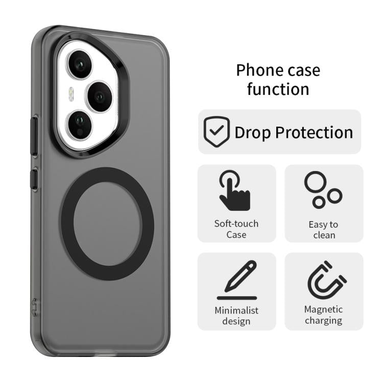 For Honor 400 Pro Global 160.8mm Candy Magsafe PC Hybrid TPU Phone Case(Black) - free shipping - PMC TechLife - Order now!