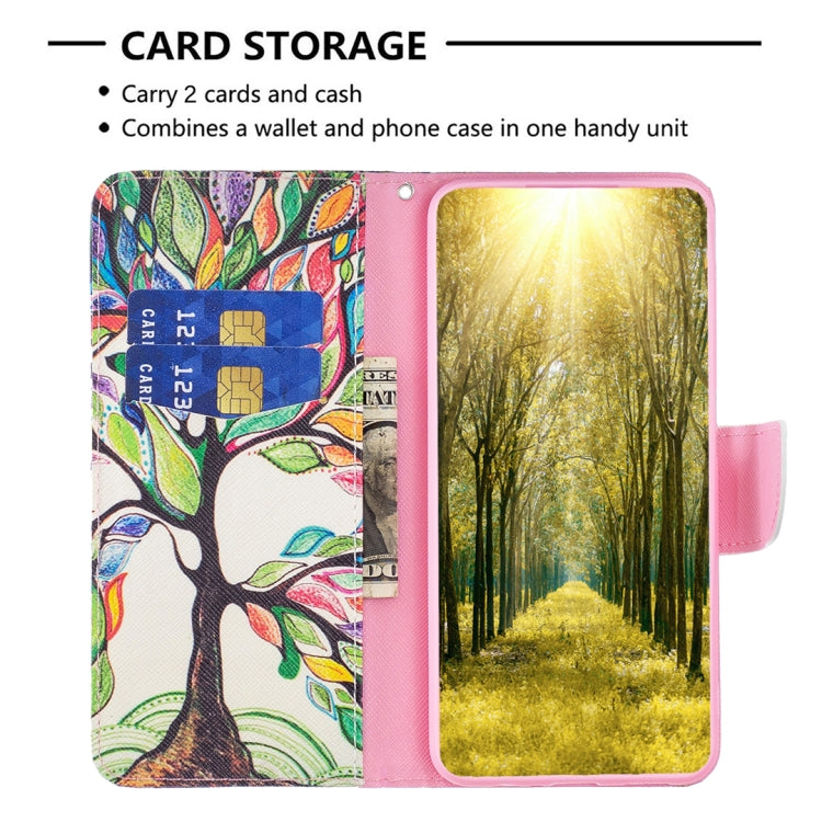 For Samsung Galaxy S25 5G Colored Drawing Pattern Leather Phone Case(Tree Life) - Galaxy S25 5G Cases by PMC Jewellery | Online Shopping South Africa | PMC Jewellery | Buy Now Pay Later Mobicred