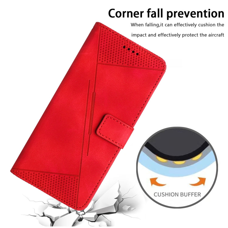 For Samsung Galaxy S25 Ultra 5G Dream Triangle Leather Phone Case with Long Lanyard(Red) - Galaxy S25 Ultra 5G Cases by PMC Jewellery | Online Shopping South Africa | PMC Jewellery | Buy Now Pay Later Mobicred