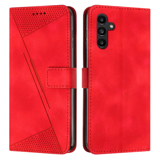 For Samsung Galaxy S25+ / S24+ 5G 5G Dream Triangle Leather Phone Case with Long Lanyard(Red) - Galaxy S25+ 5G Cases by PMC Jewellery | Online Shopping South Africa | PMC Jewellery | Buy Now Pay Later Mobicred