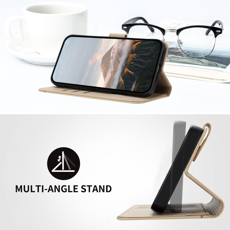 For Tecno Spark Go 2024 Triangle Pattern Buckle Clasp Leather Phone Case(Gold) - Tecno Cases by PMC Jewellery | Online Shopping South Africa | PMC Jewellery | Buy Now Pay Later Mobicred
