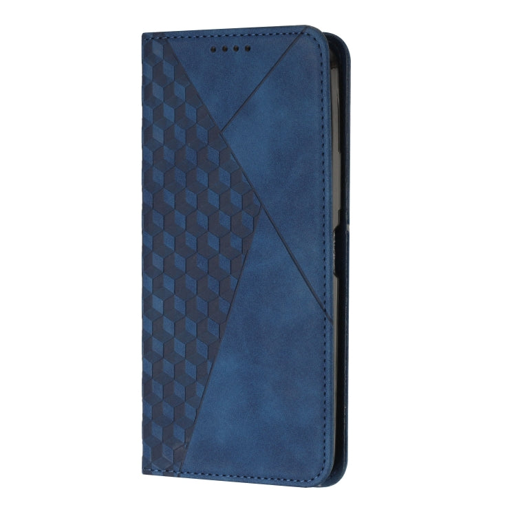 For Samsung Galaxy S25 / S24 5G Diamond Splicing Skin Feel Magnetic Leather Phone Case(Blue) - Galaxy S25 5G Cases by PMC Jewellery | Online Shopping South Africa | PMC Jewellery | Buy Now Pay Later Mobicred