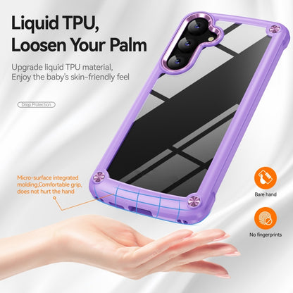 For Samsung Galaxy S25+ 5G TPU + PC Lens Protection Phone Case(Purple) - Galaxy S25+ 5G Cases by PMC Jewellery | Online Shopping South Africa | PMC Jewellery | Buy Now Pay Later Mobicred