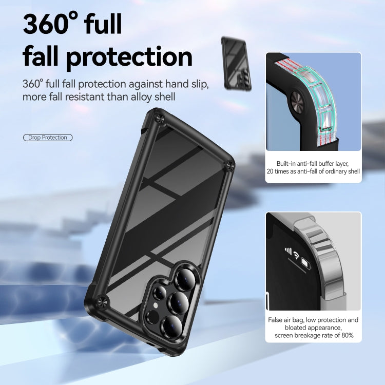 For Samsung Galaxy S25 Ultra 5G TPU + PC Lens Protection Phone Case(Black) - free shipping - PMC Jewellery - Order now!