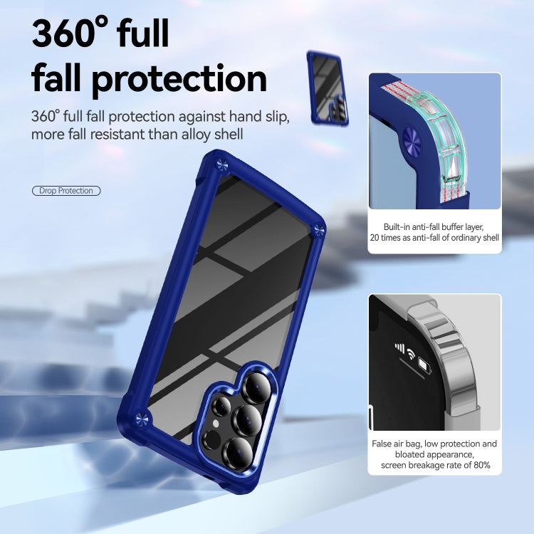 For Samsung Galaxy S25 Ultra 5G TPU + PC Lens Protection Phone Case(Blue) - Galaxy S25 Ultra 5G Cases by PMC Jewellery | Online Shopping South Africa | PMC Jewellery | Buy Now Pay Later Mobicred