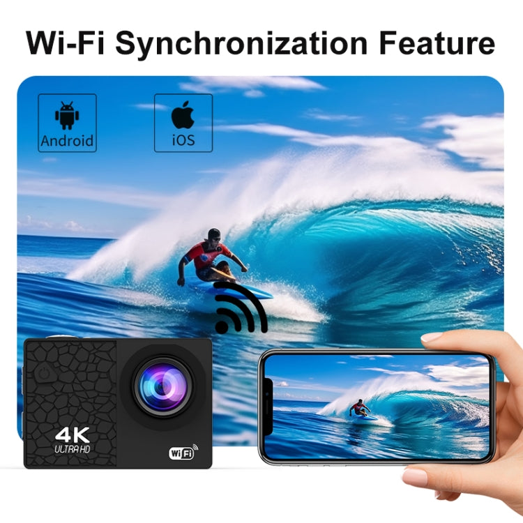 I5-360 2.0 inch IPS HD Screen Wide Angle 4K Action Camera, Specification:with Remote Control - Video Cameras by PMC TechLife | Online Shopping South Africa | PMC TechLife | Buy Now Pay Later Mobicred