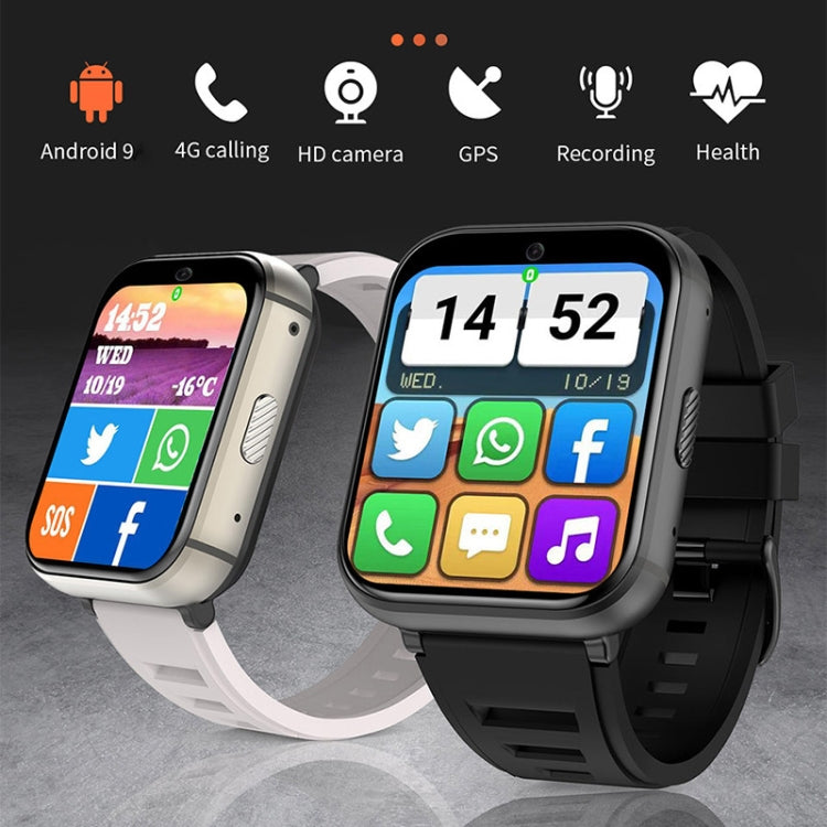 UNIWA DM66 4G Calling Smart Watch, 4GB+64GB, 1.99 inch IPS Screen Android 9.0 Support WiFi GPS(Silver) - free shipping - PMC TechLife - Order now!