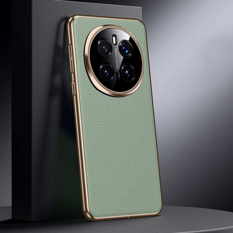 For Honor Magic7 Pro Genuine Leather PC Phone Case(Green) - Honor Cases by PMC TechLife | Online Shopping South Africa | PMC TechLife | Buy Now Pay Later Mobicred