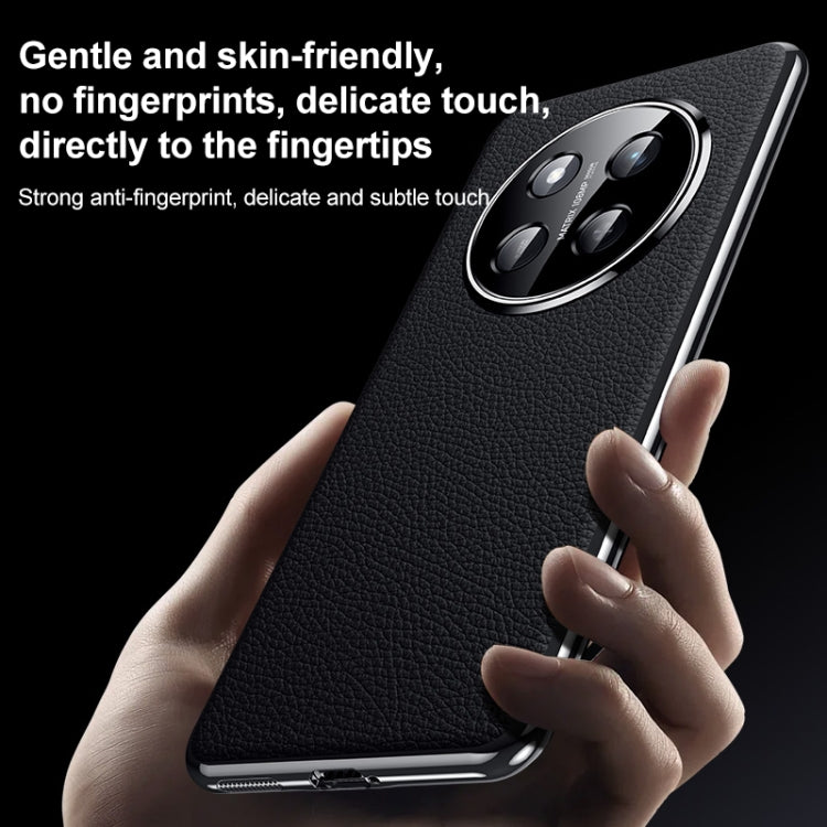 For Honor X60 Pro Genuine Leather PC Phone Case(Black) - Honor Cases by PMC TechLife | Online Shopping South Africa | PMC TechLife | Buy Now Pay Later Mobicred