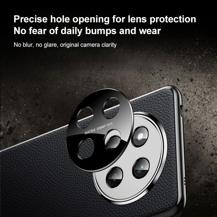 For Honor 300 Ultra Genuine Leather PC Phone Case(Orange) - Honor Cases by PMC TechLife | Online Shopping South Africa | PMC TechLife | Buy Now Pay Later Mobicred