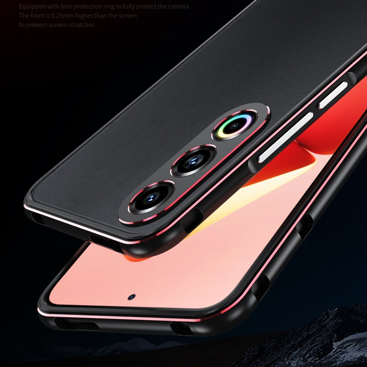 For Meizu 21 Aurora Series Lens Protector + Metal Frame Phone Case(Purple Silver) - More Brand by PMC TechLife | Online Shopping South Africa | PMC TechLife | Buy Now Pay Later Mobicred