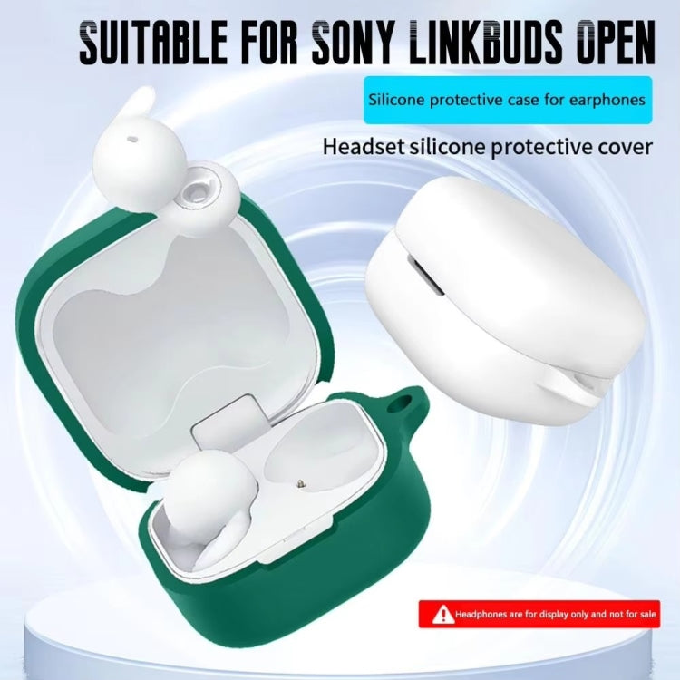 For Sony linkBuds Open Headset Silicone Protective Case(Black) - Other Earphone Case by PMC Jewellery | Online Shopping South Africa | PMC Jewellery | Buy Now Pay Later Mobicred