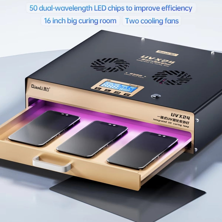 Qianli UVX24 16 inch Powerful Integrated UV Curing Lamp Box, Plug:EU Plug - free shipping - PMC TechLife - Order now!
