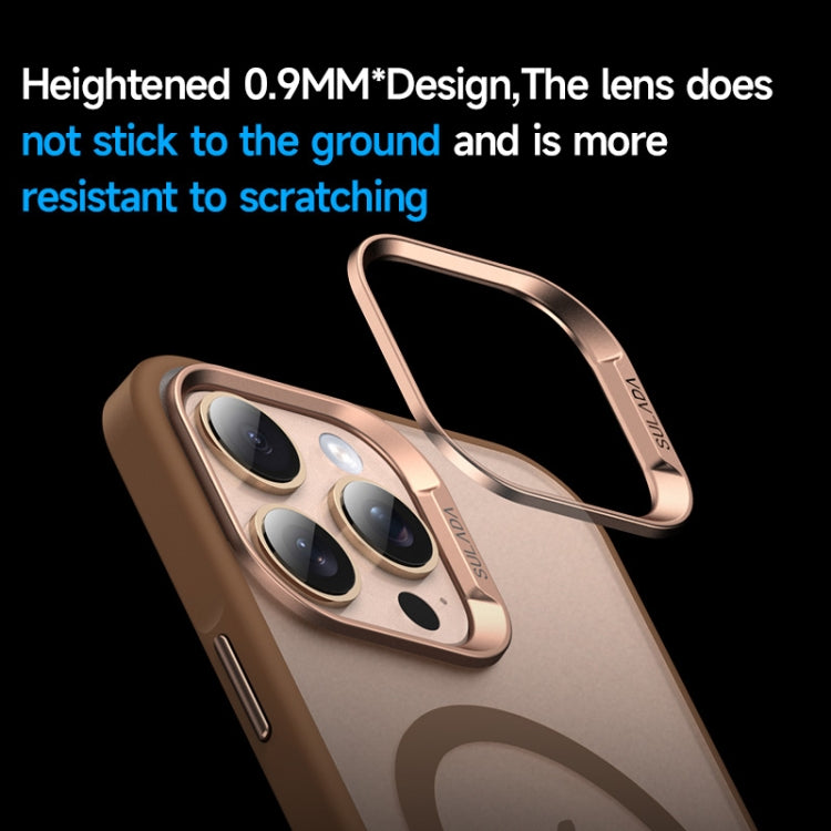 For iPhone 16 SULADA Light Sand MagSafe Magnetic PC Hybrid TPU Phone Case(Black) - free shipping - PMC Jewellery - Order now!