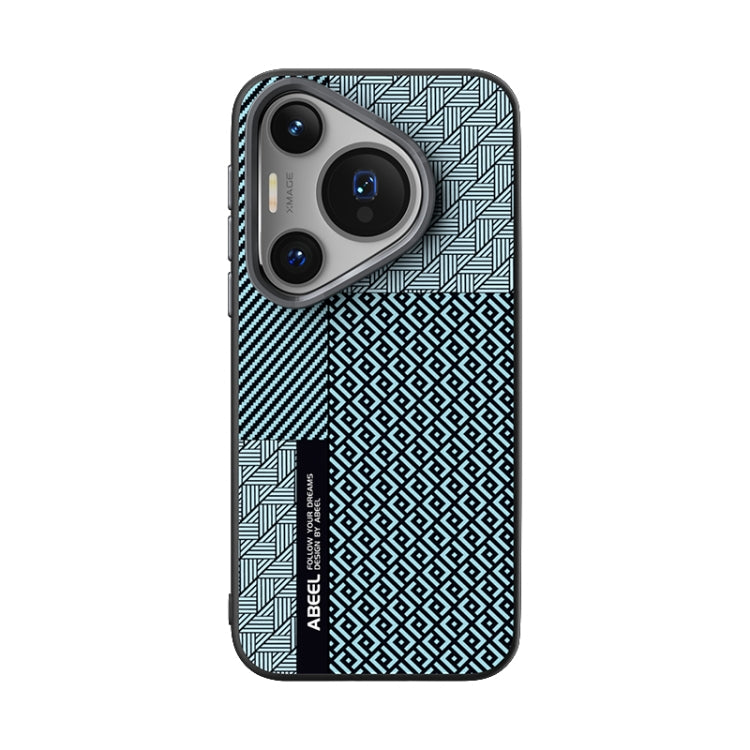 For Huawei Pura 70 Pro / 70 Pro+ ABEEL 6D Micro Relief MagSafe Magnetic Phone Case(Carbon Fiber Blue) - Huawei Cases by PMC Jewellery | Online Shopping South Africa | PMC Jewellery | Buy Now Pay Later Mobicred