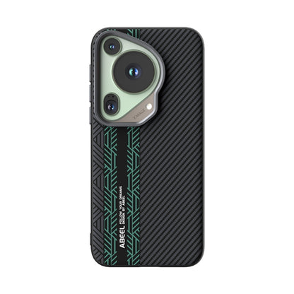 For Huawei Pura 70 Ultra ABEEL 6D Micro Relief MagSafe Magnetic Phone Case(Green) - Huawei Cases by PMC Jewellery | Online Shopping South Africa | PMC Jewellery | Buy Now Pay Later Mobicred