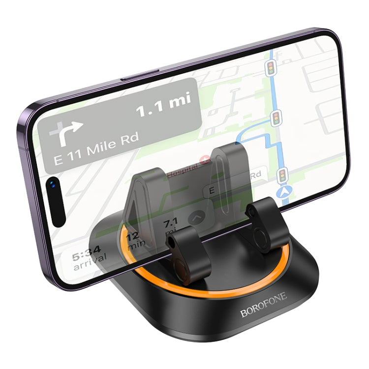 Borofone BH116 Vicktory 360 Degree Rotating Car Holder for Dashboard(Black) - Car Holders by Borofone | Online Shopping South Africa | PMC Jewellery | Buy Now Pay Later Mobicred