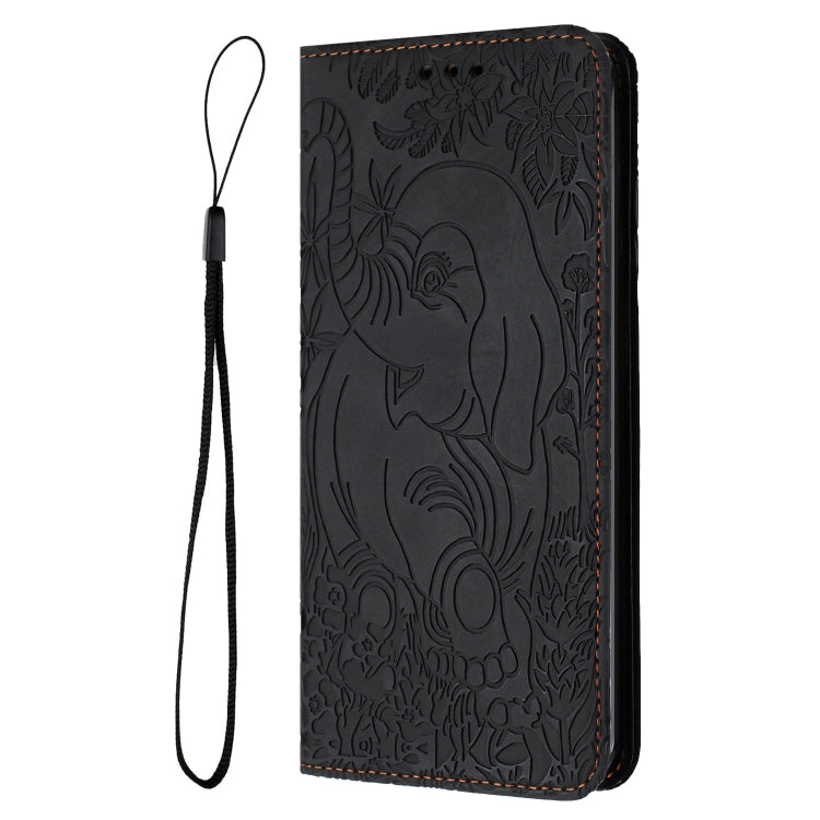 For Samsung Galaxy S25 Ultra 5G Retro Elephant Embossed Leather Phone Case(Black) - Galaxy S25 Ultra 5G Cases by PMC Jewellery | Online Shopping South Africa | PMC Jewellery | Buy Now Pay Later Mobicred