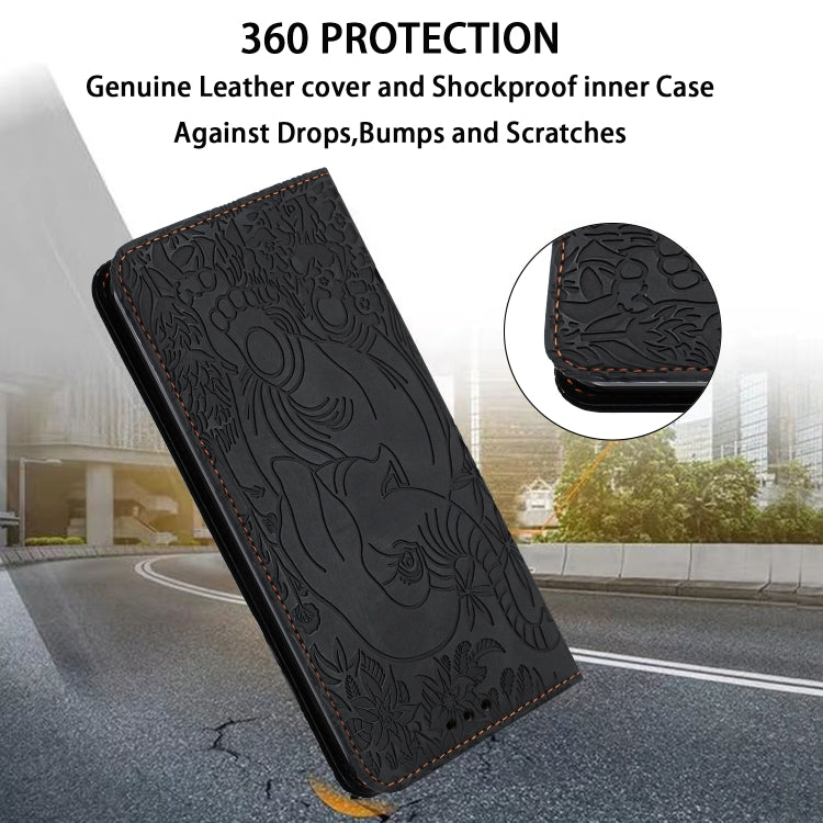 For Samsung Galaxy S25 Ultra 5G Retro Elephant Embossed Leather Phone Case(Black) - Galaxy S25 Ultra 5G Cases by PMC Jewellery | Online Shopping South Africa | PMC Jewellery | Buy Now Pay Later Mobicred