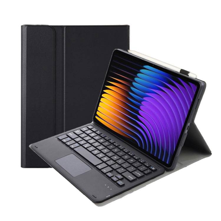 For Xiaomi Pad 7 / 7 Pro 11.2 inch A0N13-A Ultra-thin Detachable Bluetooth Keyboard Leather Tablet Case with Touchpad(Black) - free shipping - PMC Jewellery - Order now!