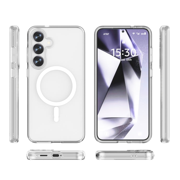 For Samsung Galaxy S25 5G Terminator MagSafe Magnetic Phone Case(Transparent) - Galaxy S25 5G Cases by PMC Jewellery | Online Shopping South Africa | PMC Jewellery | Buy Now Pay Later Mobicred