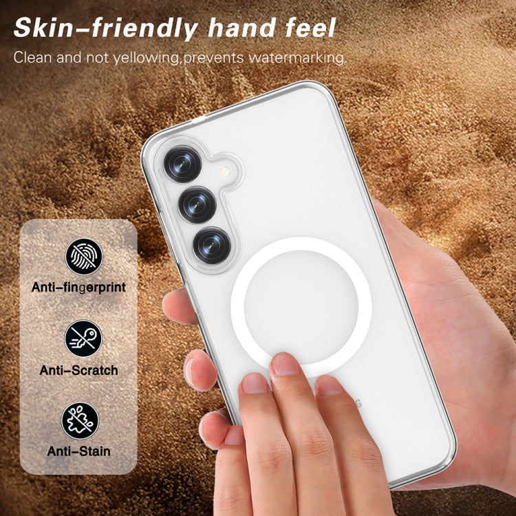 For Samsung Galaxy S25 5G Terminator MagSafe Magnetic Phone Case(Transparent) - Galaxy S25 5G Cases by PMC Jewellery | Online Shopping South Africa | PMC Jewellery | Buy Now Pay Later Mobicred