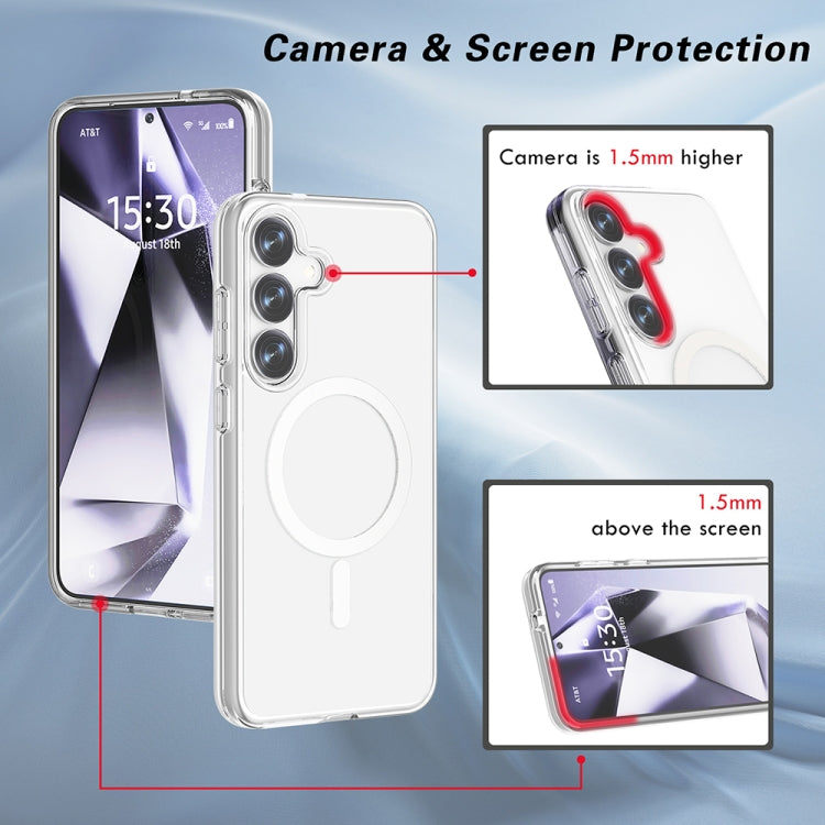 For Samsung Galaxy S25 5G Terminator MagSafe Magnetic Phone Case(Transparent) - Galaxy S25 5G Cases by PMC Jewellery | Online Shopping South Africa | PMC Jewellery | Buy Now Pay Later Mobicred