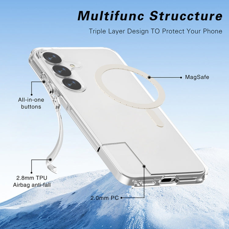 For Samsung Galaxy S25+ 5G Terminator MagSafe Magnetic Phone Case(Transparent) - free shipping - PMC Jewellery - Order now!