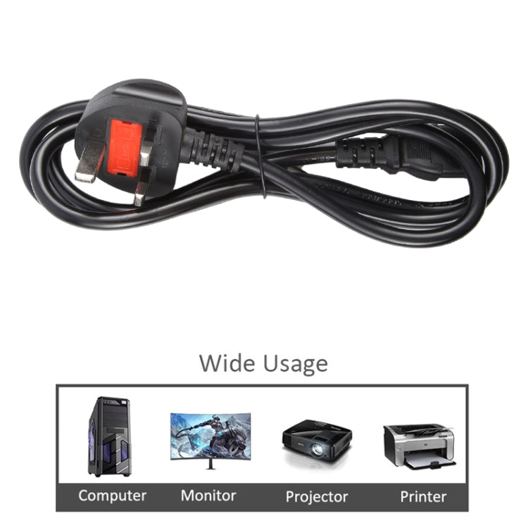 Big UK Plug Computer PC Power Cord 3 Pin Cable, Length:3m(Black) - Power Cord by PMC TechLife | Online Shopping South Africa | PMC TechLife | Buy Now Pay Later Mobicred