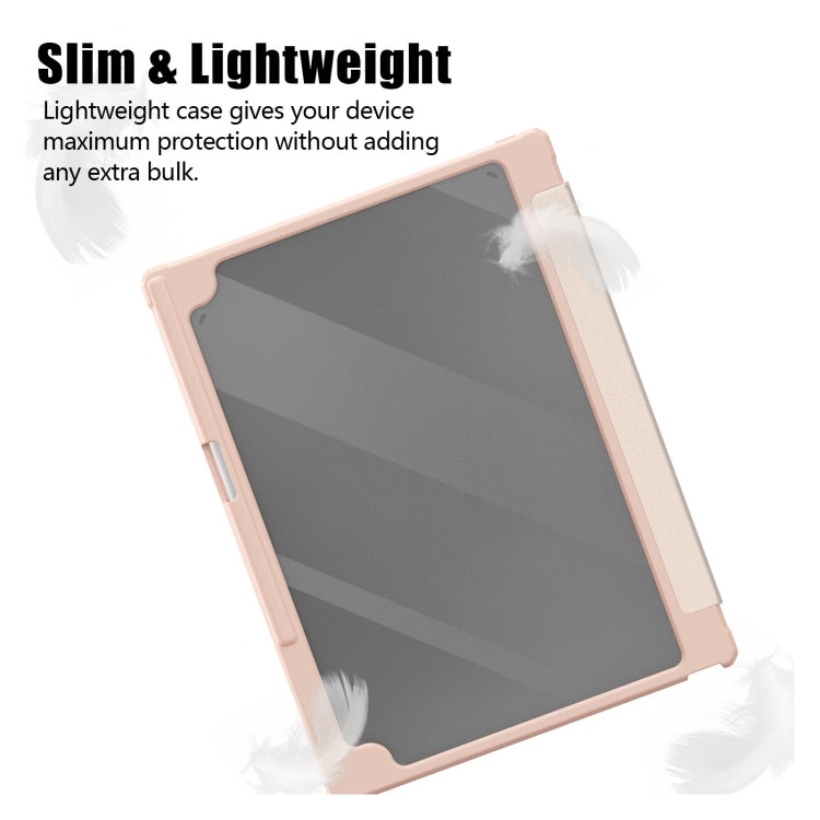 For reMarkable Paper Pro 2024 11.8 inch Acrylic PU Smart Leather Tablet Case(Pink) - Lenovo by PMC TechLife | Online Shopping South Africa | PMC TechLife | Buy Now Pay Later Mobicred