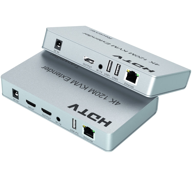 120m HDMI USB KVM 4K Network Extender, Plug:EU Plug - Amplifier by PMC TechLife | Online Shopping South Africa | PMC TechLife | Buy Now Pay Later Mobicred