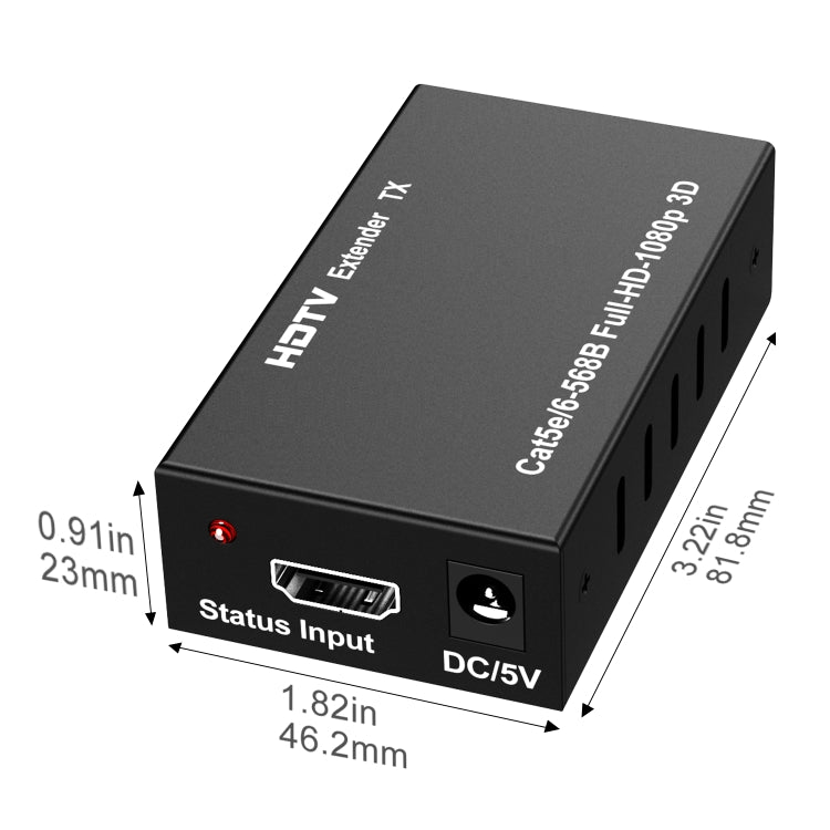 60m HDTV RJ45 Network Cable Extender, Plug:EU Plug - Amplifier by PMC TechLife | Online Shopping South Africa | PMC TechLife | Buy Now Pay Later Mobicred