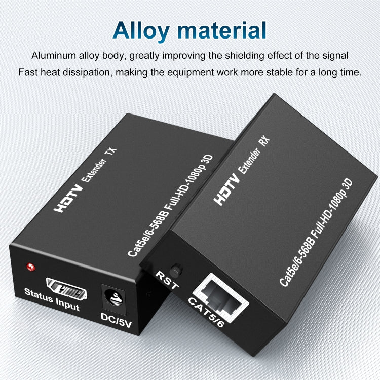 60m HDTV RJ45 Network Cable Extender, Plug:UK Plug - Amplifier by PMC TechLife | Online Shopping South Africa | PMC TechLife | Buy Now Pay Later Mobicred