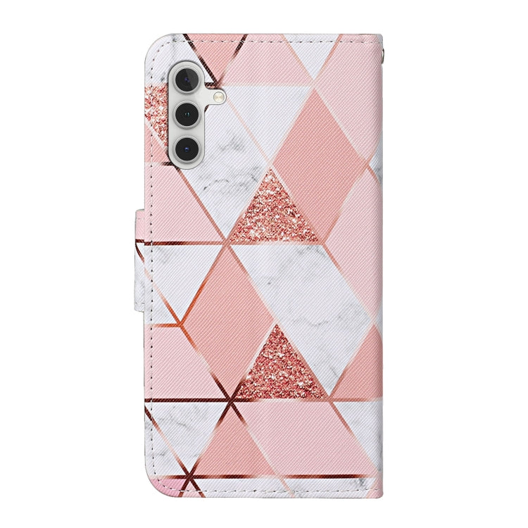 For Samsung Galaxy S25+ 5G Colored Drawing Pattern Leather Phone Case(Marble) - Galaxy S25+ 5G Cases by PMC Jewellery | Online Shopping South Africa | PMC Jewellery | Buy Now Pay Later Mobicred