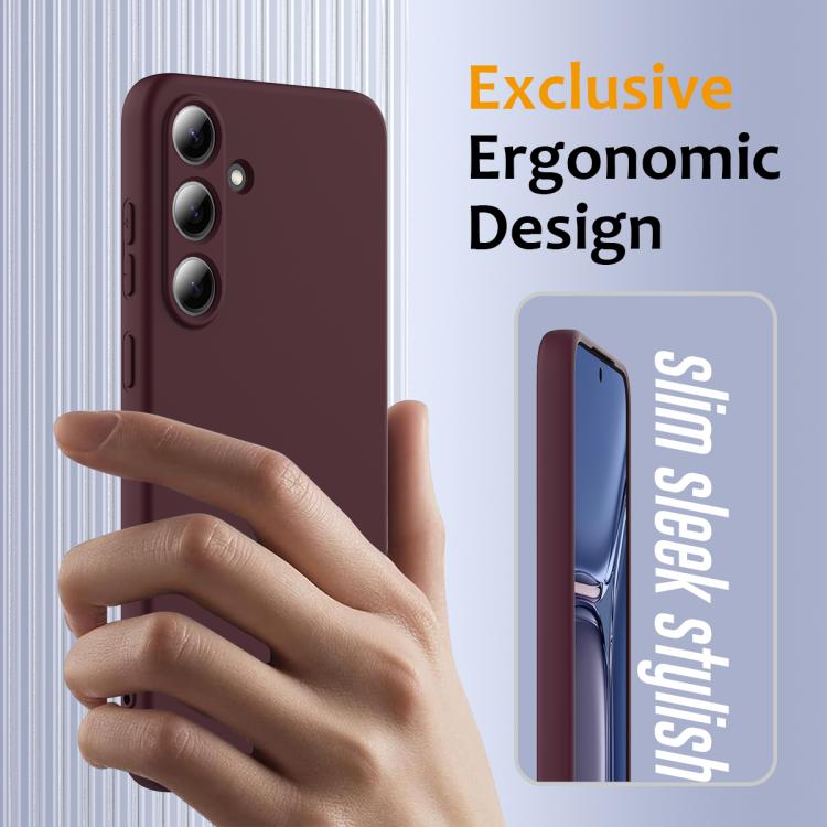 For Samsung Galaxy S25 5G Shockproof Silicone Magsafe Phone Case(Plum Color) - Galaxy S25 5G Cases by PMC Jewellery | Online Shopping South Africa | PMC Jewellery | Buy Now Pay Later Mobicred