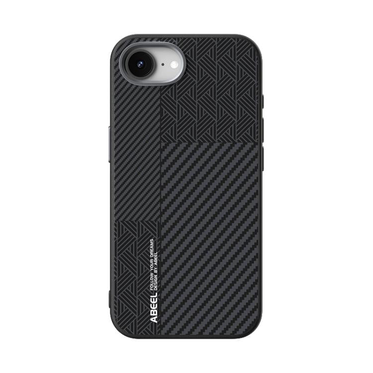 For iPhone 16e ABEEL 6D Micro Relief MagSafe Magnetic Phone Case(Carbon Fiber Black) - iPhone 16e Cases by PMC TechLife | Online Shopping South Africa | PMC TechLife | Buy Now Pay Later Mobicred