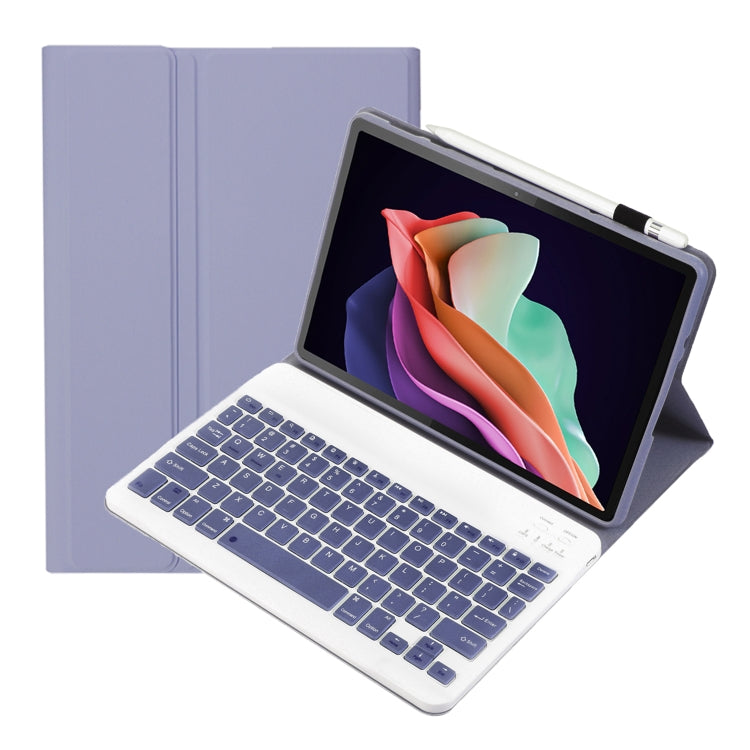 For Huawei MatePad SE 10.4 AH13 Ultra-thin Detachable Bluetooth Keyboard Leather Tablet Case(Lavender White) - free shipping - PMC Jewellery - Order now!