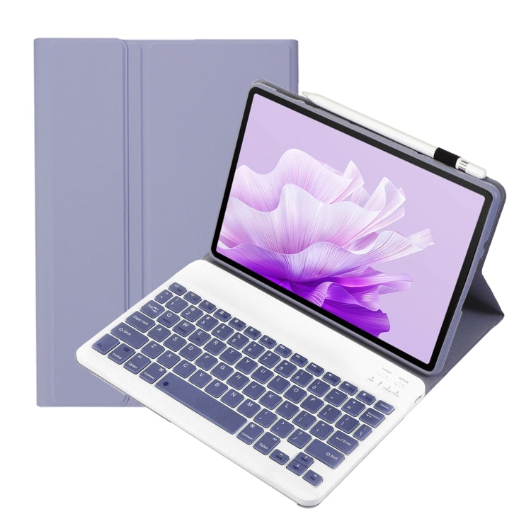 For Huawei MatePad 11.5 S 2024 AH20 Ultra-thin Detachable Bluetooth Keyboard Leather Tablet Case(Lavender White) - free shipping - PMC Jewellery - Order now!