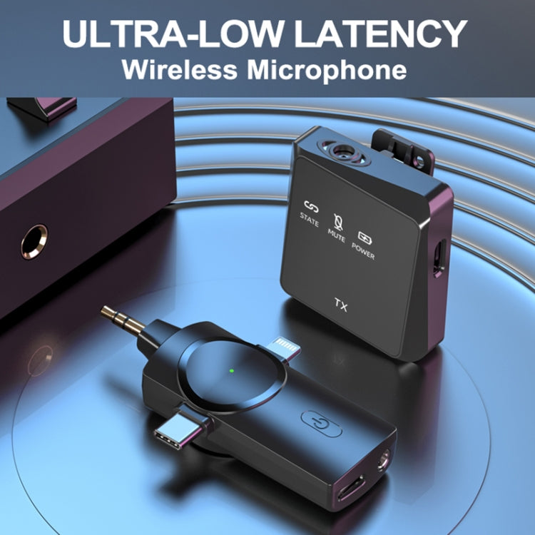 AP009 Wireless Lavalier Microphone with 3 in 1 Receiver(Black) - Microphone by PMC TechLife | Online Shopping South Africa | PMC TechLife | Buy Now Pay Later Mobicred