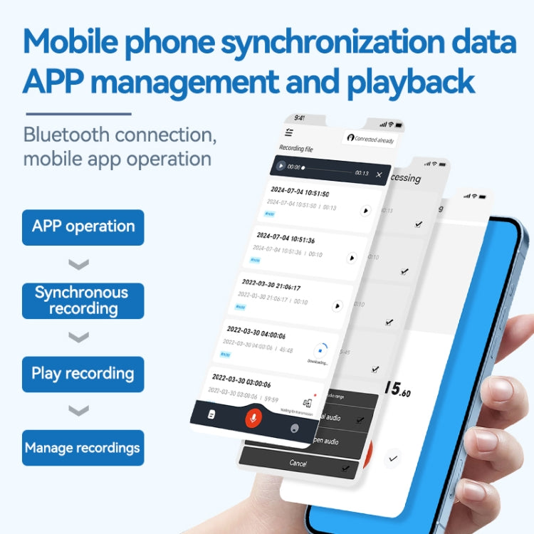 A1A Strong Magnetic Mobile Call Voice Recorder APP Recording Version, Memory:64GB(Black) - Recording Pen by PMC TechLife | Online Shopping South Africa | PMC TechLife | Buy Now Pay Later Mobicred