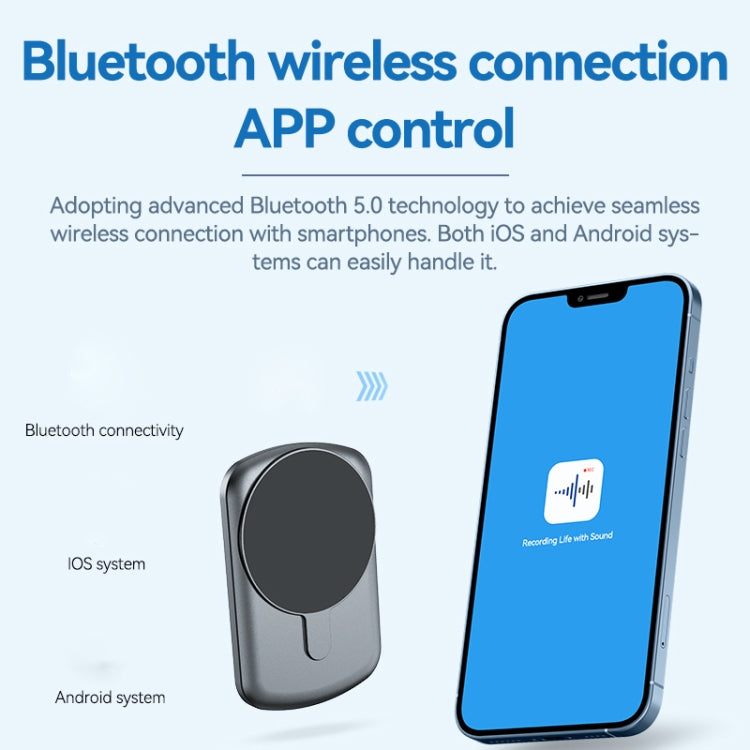 A1A Strong Magnetic Mobile Call Voice Recorder APP Recording Version, Memory:128GB(Black) - Recording Pen by PMC TechLife | Online Shopping South Africa | PMC TechLife | Buy Now Pay Later Mobicred