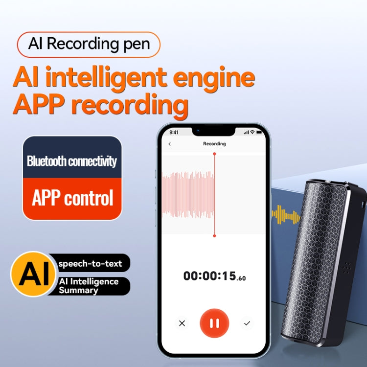 Q70A Magnetic Noise Reduction Voice Recording Pen Support APP Control, Memory:32GB(Black) - Recording Pen by PMC TechLife | Online Shopping South Africa | PMC TechLife | Buy Now Pay Later Mobicred