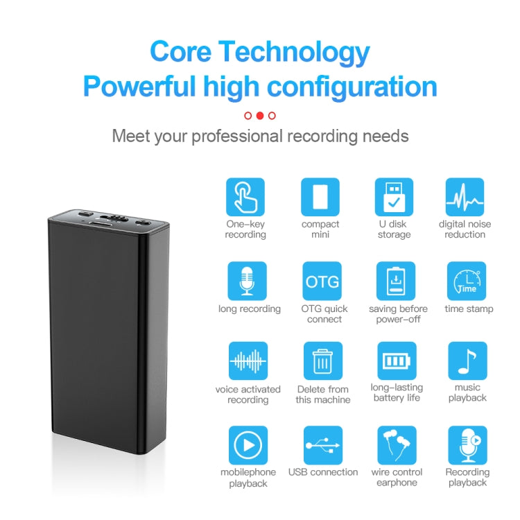 Q65 Long-lasting Magnetic Intelligent Voice Recording Pen, Memory:8GB(Black) - Recording Pen by PMC TechLife | Online Shopping South Africa | PMC TechLife | Buy Now Pay Later Mobicred