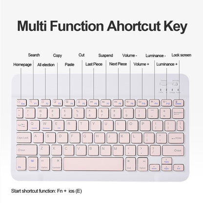 For Infinix Xpad 11 inch Candy Color Square Keys Bluetooth Keyboard Leather Case(Pink) - Others Keyboard by PMC Jewellery | Online Shopping South Africa | PMC Jewellery | Buy Now Pay Later Mobicred