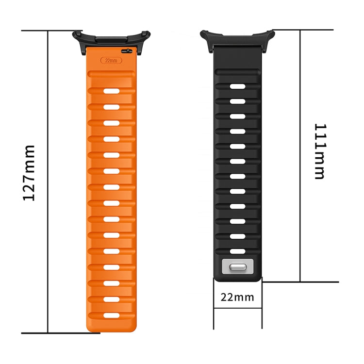For Samsung Galaxy Watch Ultra 47mm Magnetic Silicone Watch Band(Light Grey Black+Silver) - free shipping - PMC TechLife - Order now!