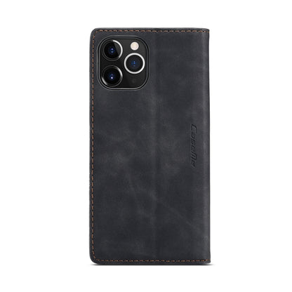 For iPhone 12 Pro Max CaseMe-013 Multifunctional Retro Frosted Horizontal Flip Leather Case with Card Slot & Holder & Wallet(Black) - iPhone 12 Pro Max Cases by CaseMe | Online Shopping South Africa | PMC Jewellery | Buy Now Pay Later Mobicred